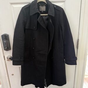 J. Crew Women's Black Pea Coat